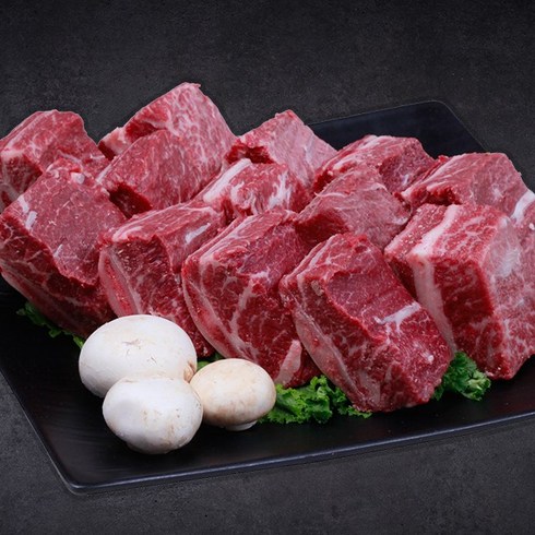 한우먹는날 한우암소LA갈비 1.2kg x 2팩 - 전라도 한우 1등급 갈비 1kg, 1kg(탕용), 1개