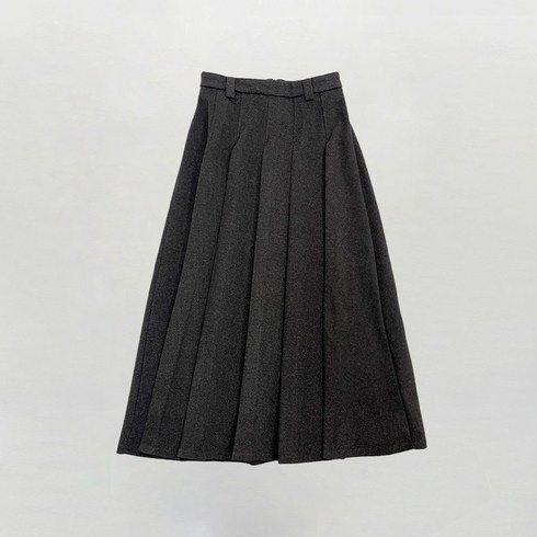 2023년 가성비 최고 플리츠스커트 - [디아미뇽] 블렌 플리츠 벨트 스커트