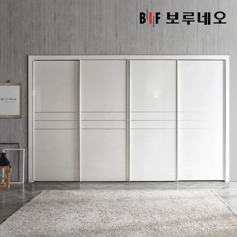 보루네오 보루네오 라인 슬라이딩 붙박이장 330cm, 화이트 330cm