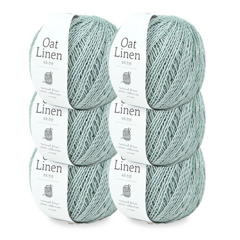 오트린넨 - [앵콜스] 오트린넨 Oat Linen (6볼묶음), 1개, 313 아이스민트