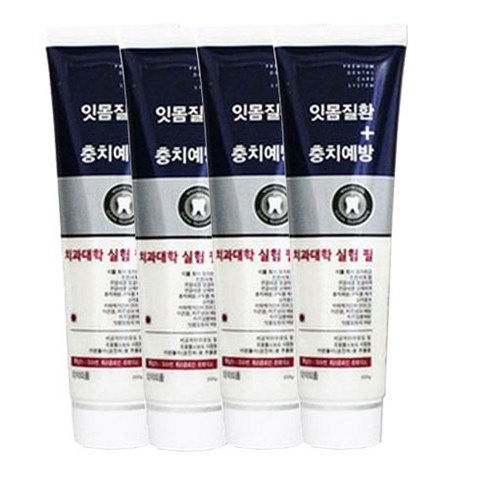 서울대 뉴화인 잇몸질환 충치예방 치약, 200g, 4개