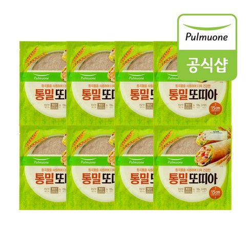 [풀무원] 통밀 또띠아 150g (15cmX6개입X8) 총 48개, 8개