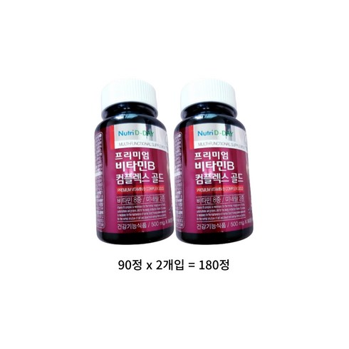 뉴트리디데이 프리미엄 비타민B 컴플렉스 골드, 180정, 1개