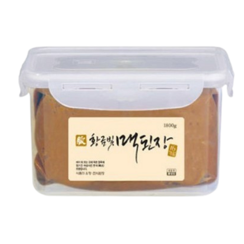 황금빛맥된장 - [전통식품] 한국맥꾸룸 황금빛 맥된장2.4kg 시골 재래식 한식 전통 집 된장, 2.4kg, 1개