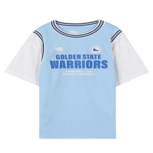 nba키즈 뉴코아 일산점 GSW 팀 레이어드 티셔츠(K242TS160P)라이트블루