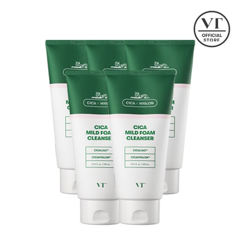 VT 시카 마일드 폼 클렌저 300ml 5개