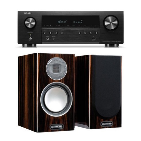 [없음] 데논 AVR-S670H + 모니터오디오 5G Gold 100 하이파이 네트워크 오, 색상(스피커):Gold 100(피아노 애보니)