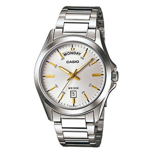 MTP-1370D-7 - 카시오 시계 MTP-1370D-7A2V 남성용 손목시계 메탈밴드 CASIO 정품