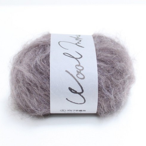 코와코이로이로 - 다루마 DARUMA 뜨개실 울모헤어 Wool Mohair 1팩 5볼, 5 (charcoal), 5개