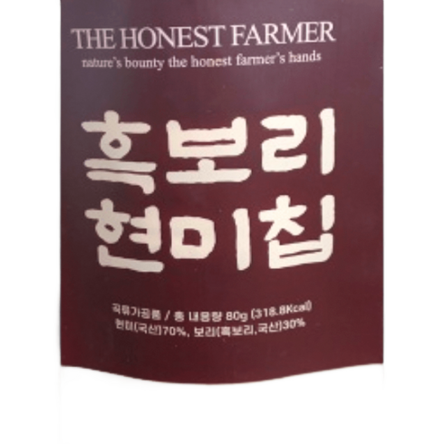정직한농부 흑보리현미칩 25봉, 25개