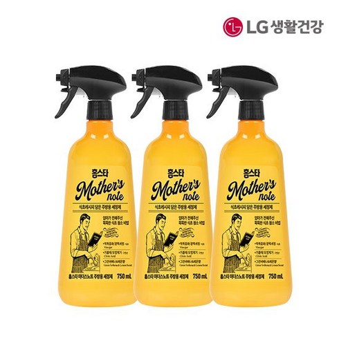 2023년 가성비 최고 홈스타 마더스노트세정제 750ml 욕실용2식탁주방용2 - 홈스타 마더스노트 주방용 세정제 750ml*3개, 3개