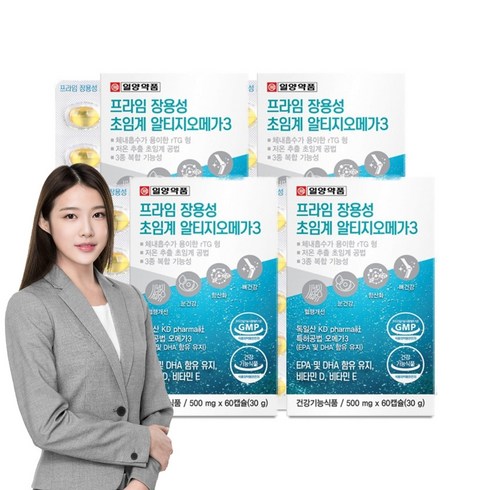 식약처인증 저온 초임계 추출 장용성 알티지 오메가3 EPA DHA 기억력 눈건강 건조한눈 중성지방 낮추는방법 도움 RGT RPG 알작은 3세대 부모님 에좋은 음식 영양제 혈행건강, 60정, 4개