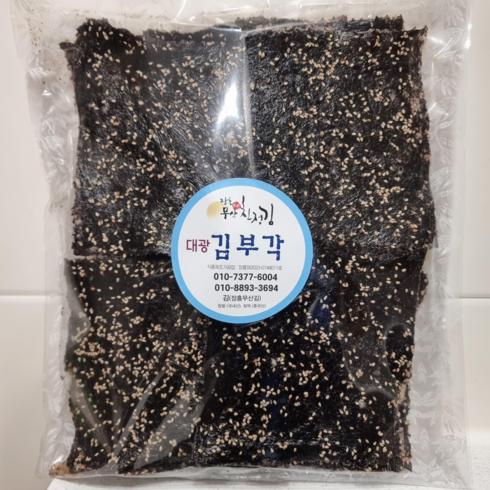 대광김부각 전통 찹쌀 수제 마른김부각(10장) (통부각), 250g, 2개