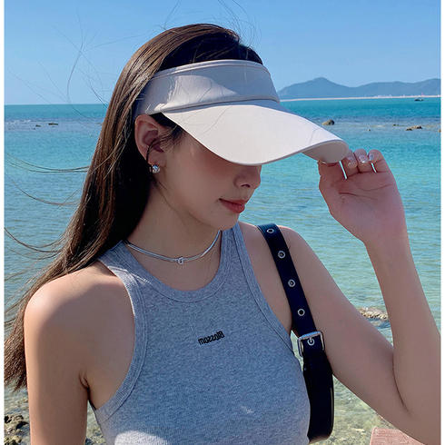 앤시오 여성 썬캡 여름 햇빛차단 골프 모자