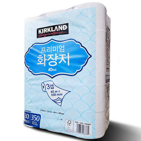커클랜드 프리미엄 화장지 3겹 롤화장지 30롤, 1팩
