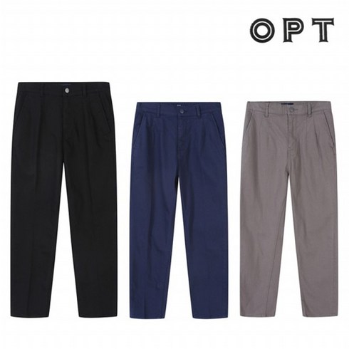 OLPLPA02M_BK - 기타 옵트 여성 테이퍼드 컬러 데님팬츠 3종 택1 OLPLPA02M