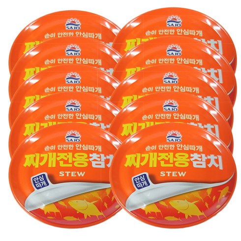 사조 안심 찌개전용참치, 85g, 10개