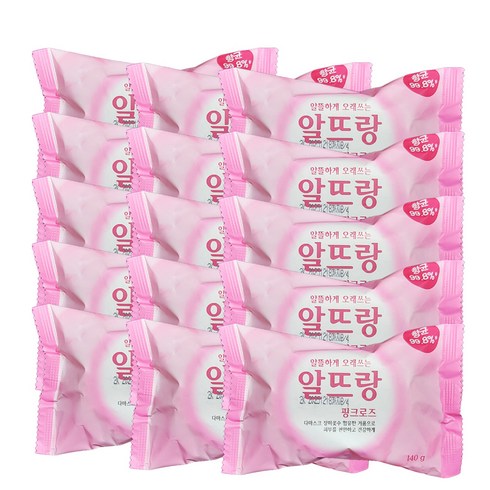 알뜨랑 비누 오리지널 핑크 140g, 15개