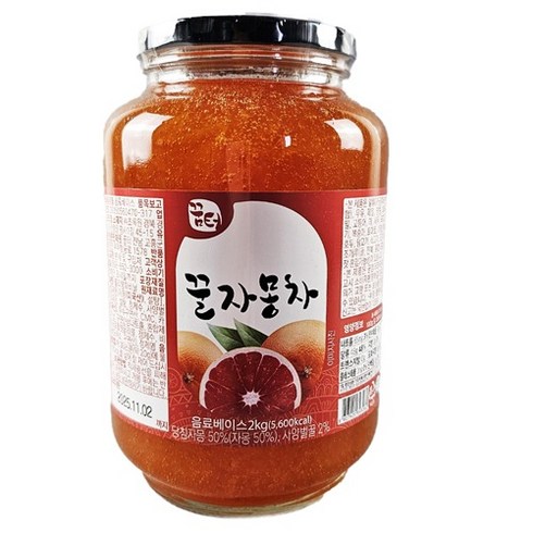 꿈터 꿀자몽차 2kg, 1개, 1개