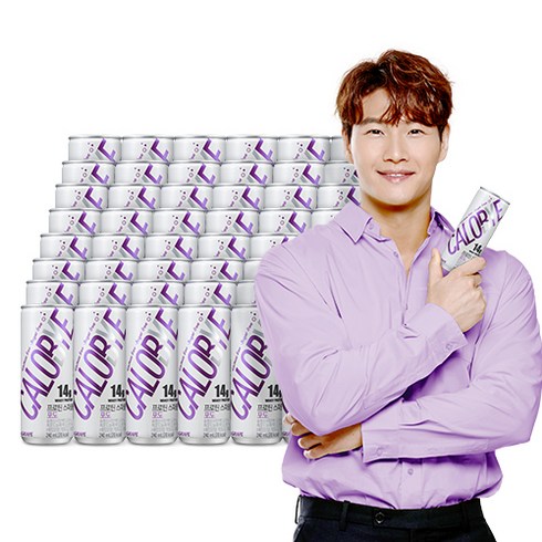 칼로바이 프로틴 스파클링 무설탕 단백질 보충제 포도맛 48개입, 240ml, 48개