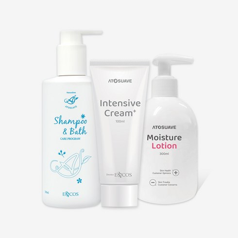 아토수아베 어린이케어세트 (샴푸&바스+찐보습로션+진정크림)
