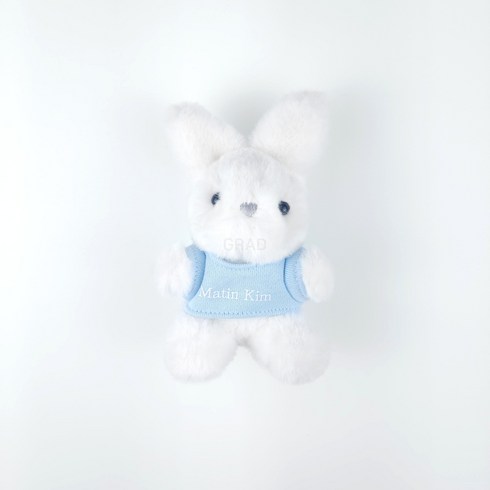 마뗑킴키링 - [당일발송] 마뗑킴 일본 화이트 버니 키링 토끼 토이 MATIN KIM WHITE BUNNY TOY KEYRING JAPAN EXCLUSIVE, 1개