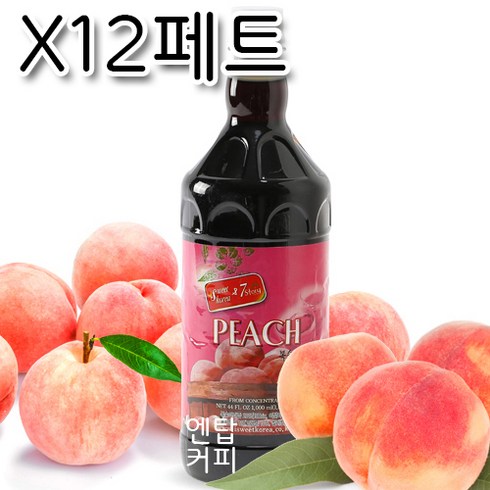 스위트코리아 복숭아홍차, 12개, 1000ml