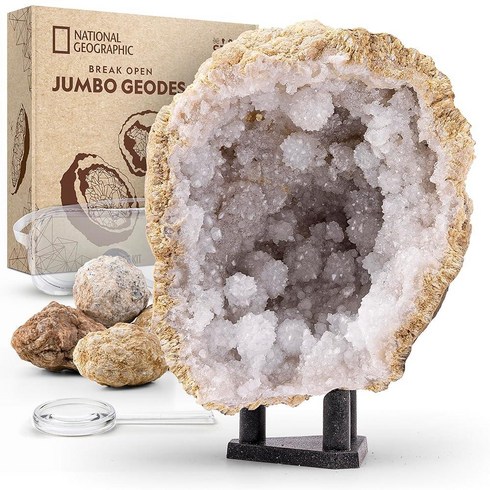 NATIONAL GEOGRAPHIC 브레이크 오픈 10 프리미엄 지오드 키트, 5 Jumbo Geodes Kit