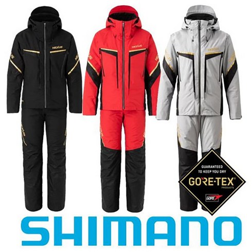시마노 겨울 동계 낚시복 RB-113V 고어텍스 방한복, 그레이