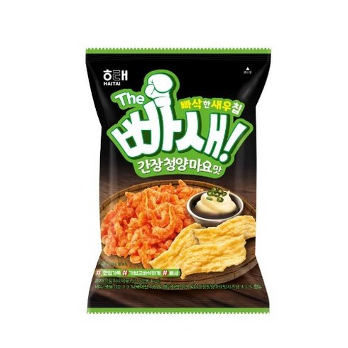 해태 빠새 간장청양마요맛 봉지과자 55g x 3개