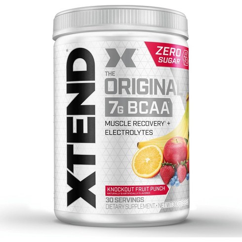 Xtend 오리지널 7g BCAA 녹아웃 프루트 펀치, 1개, 396g