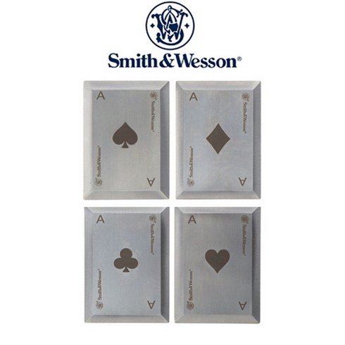 스미스4dmag - [Weshop] [Smith & Wesson ] 스미스앤웨슨 불스아이 드로윙 카드 4팩 Bullseye Throwing Cards 4 pack 투척용 카드, 투척용카드4개 1세트