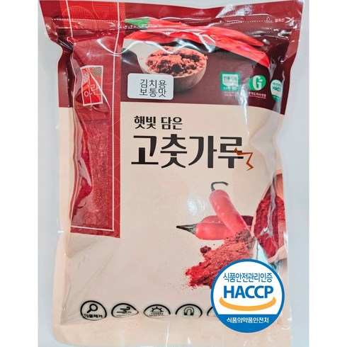 국산고추가루1kg - 국산 최상급 해아란 햇 고춧가루 보통맛 김치용, 1kg, 1개