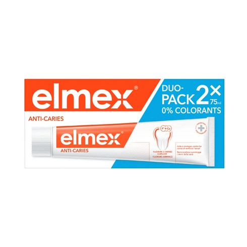 ELMEX 프랑스 정품 엘멕스 안티 카리에스 충치 케어 75ml 2개세트, 2개