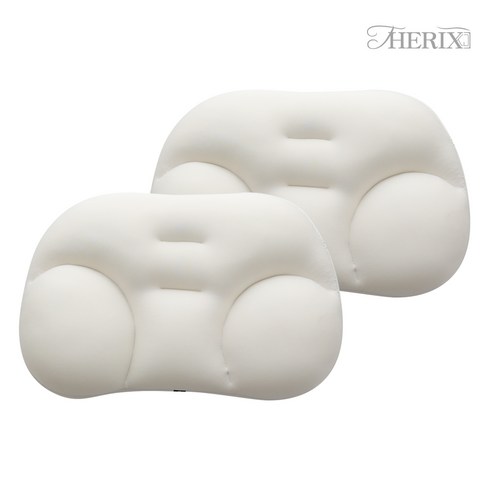 더릭스홈 꿀잠 베개 2p + 베개커버 2p + 세탁망 2p 세트, 아이보리