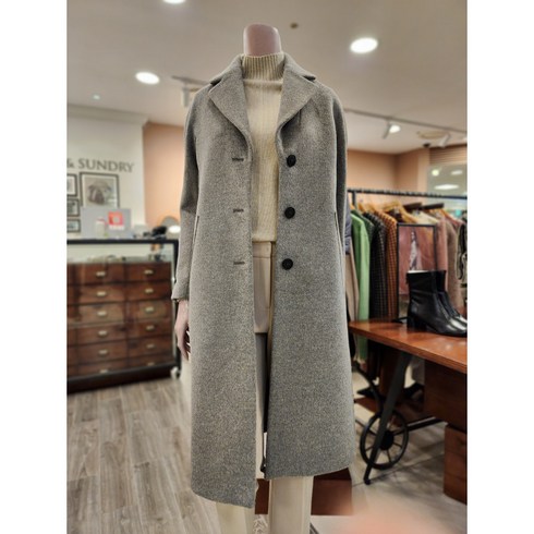 BCBG [올앤건드리] 프린 앙고라COAT A2WAH811 97 [M/M GRAY]