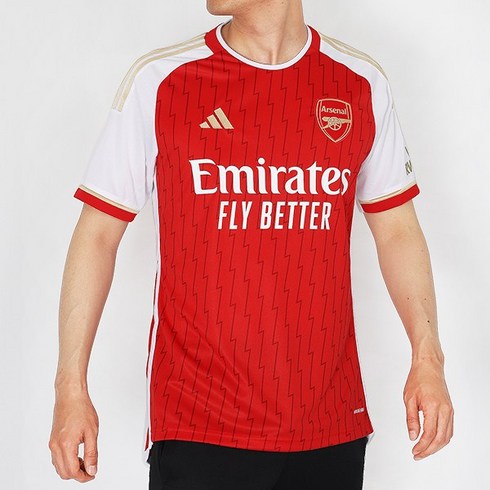 아디다스 EPL 클럽 아스널 202324 Home 저지 아스날 Uniform 레드+화이트