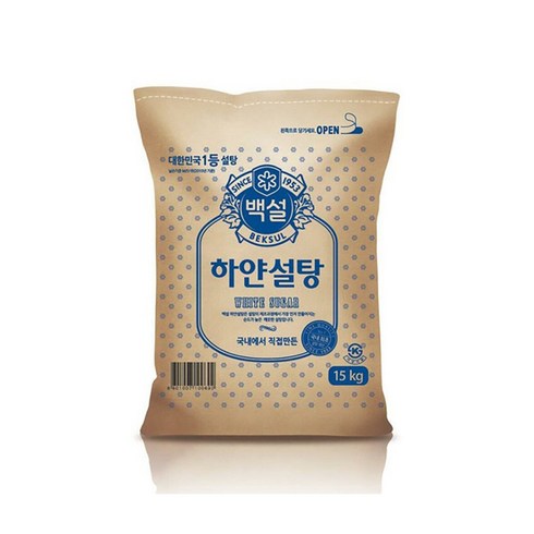 백설 하얀설탕, 15kg, 1개