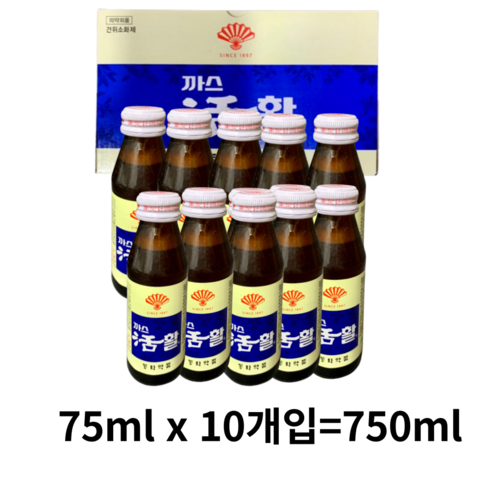 tums소화제 - 부채표 까스활 소화제, 750ml, 8개