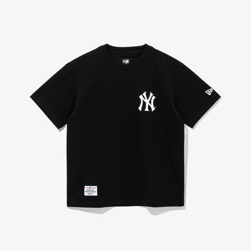 뉴에라키즈 [뉴에라키즈] MLB 뉴욕 양키스 홈 치어링 아이스크림 티셔츠 블랙 (14310276)