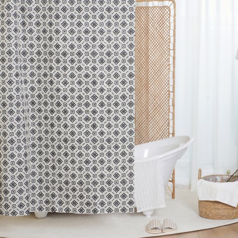 모티브 욕실 방수 패브릭 샤워커튼, 상세페이지 참조, 상세페이지 참조