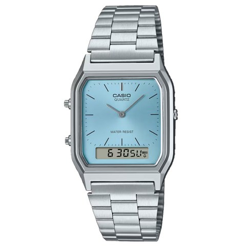 aq-230a - CASIO 카시오 AQ-230A-2A1MQY 클래식 손목시계 아이스 블루