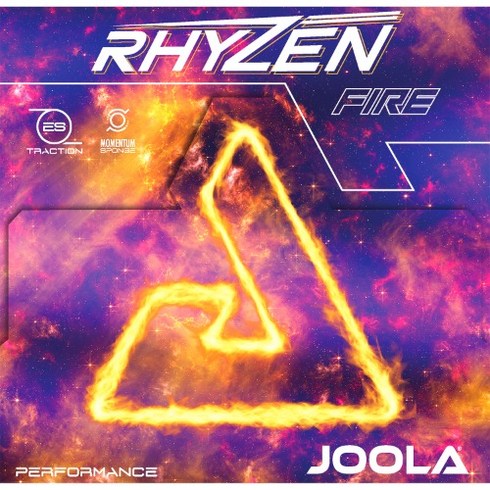[줄라]RHYZEN FIRE(라이젠 파이어)탁구러버/컬러러버, 레드