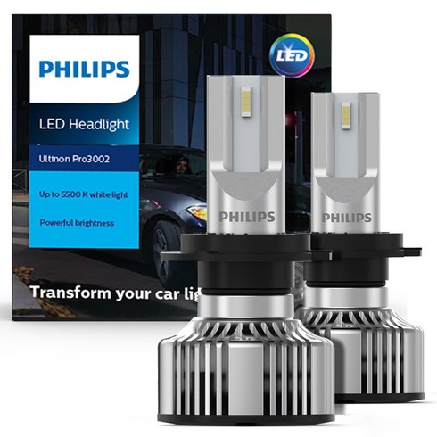 필립스 LED 전조등, H7(기본타입), 2p