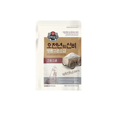 백설 오천년의신비 명품구운소금, 400g, 3개