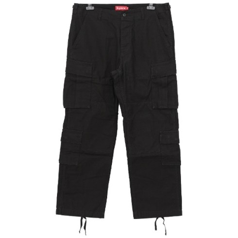 2023년 가성비 최고 슈프림 카고컨테이너 - 슈프림 당일발송)슈프림 FW22P57 BLACK 패치로고 카고 팬츠