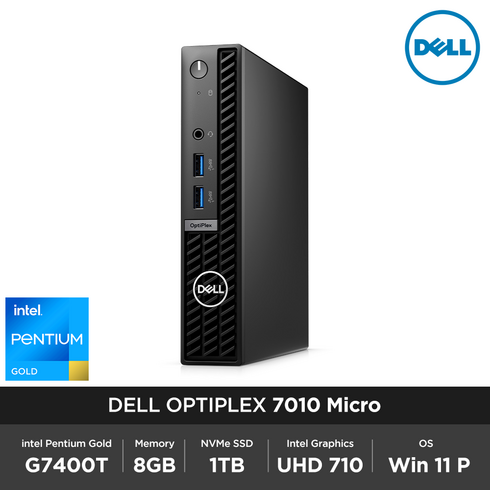 DELL 옵티플렉스 7010 Micro G7400T 8GB 1TB Win 11P 초소형 마이크로 데스크탑