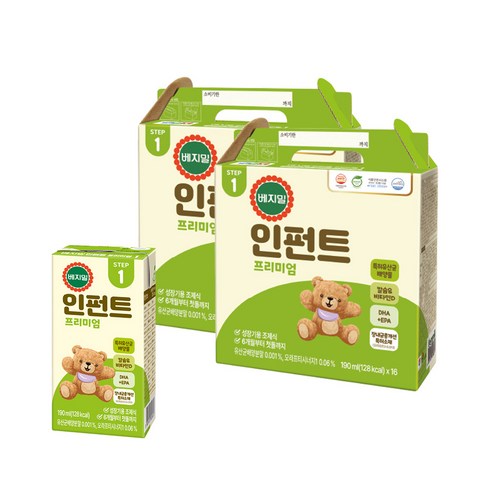 토들러두유 - (뉴) 베지밀 인펀트 프리미엄 1단계, 32개, 190ml