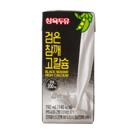 삼육 검은참깨 고칼슘두유 190ml 24팩 48팩, 48개