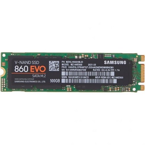 삼성 SSD 860 EVO 1TB M.2 SATA 내장 MZN6E1T0BW, 500GB